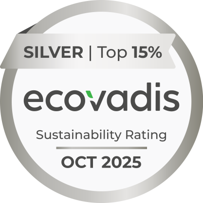 Bronze 2025 EcoVadis Sustainability logo.