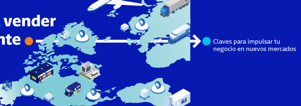 Empieza a vender globalmente con GLS: claves para impulsar tu negocio en nuevos mercados. Ilustración de mapa mundial con transportes, almacenes y localizaciones logísticas que representan la expansión internacional y el comercio electrónico global. Empieza a vender globalmente con GLS: claves para impulsar tu negocio en nuevos mercados. Ilustración de mapa mundial con transportes, almacenes y localizaciones logísticas que representan la expansión internacional y el comercio electrónico global.