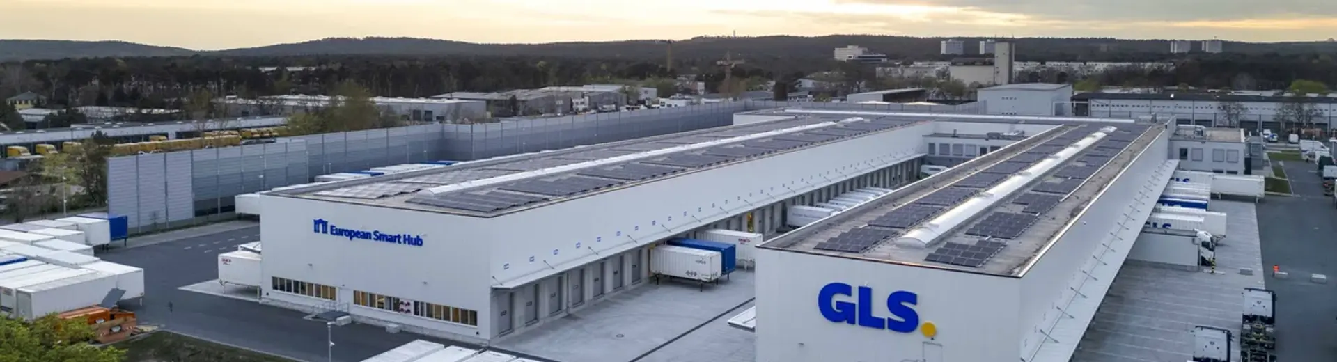 Ilmakuva GLS terminaalista