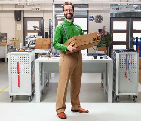 man holding a parcel